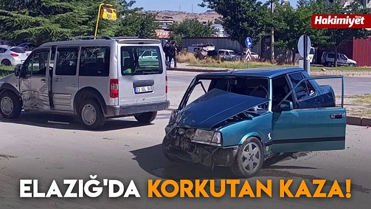 Elazığ'da korkutan kaza!