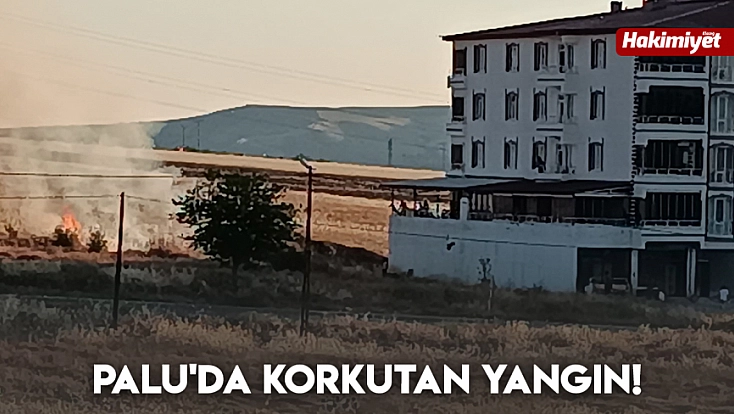 Elazığ'da korkutan yangın!