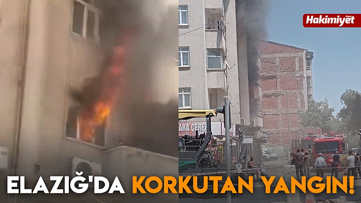 Elazığ'da korkutan yangın!