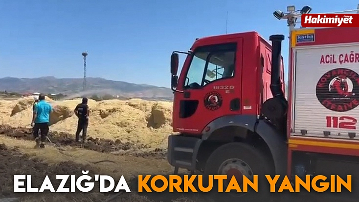 Elazığ'da korkutan yangın
