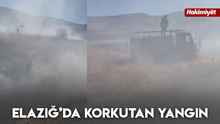 Elazığ’da korkutan yangın