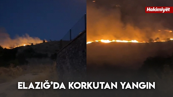 Elazığ'da korkutan yangın!