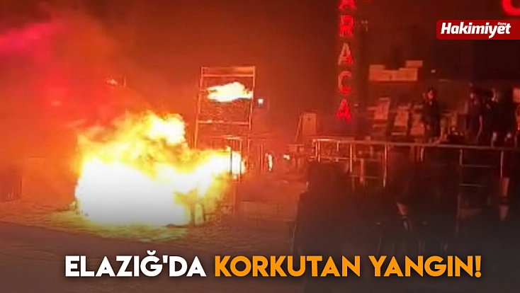 Elazığ'da korkutan yangın!