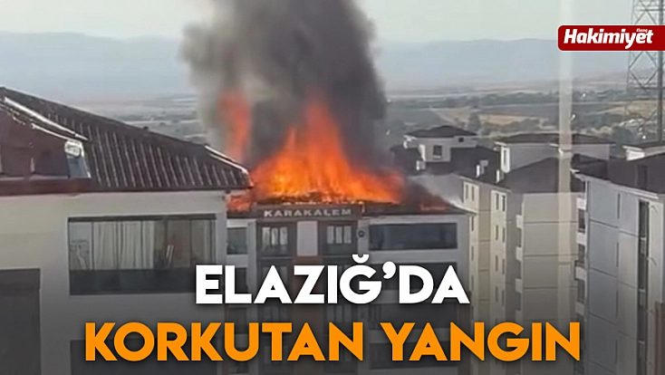 Elazığ'da korkutan yangın