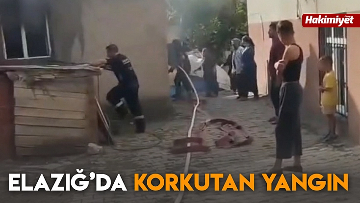 Elazığ'da korkutan yangın
