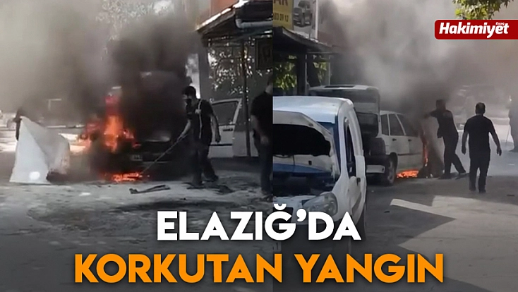 Elazığ’da korkutan yangın