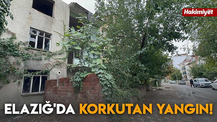 Elazığ'da korkutan yangın!