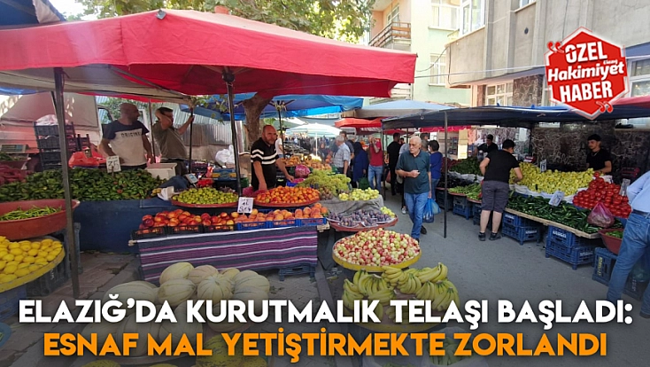 Elazığ’da kurutmalık telaşı başladı: Esnaf mal yetiştirmekte zorlandı