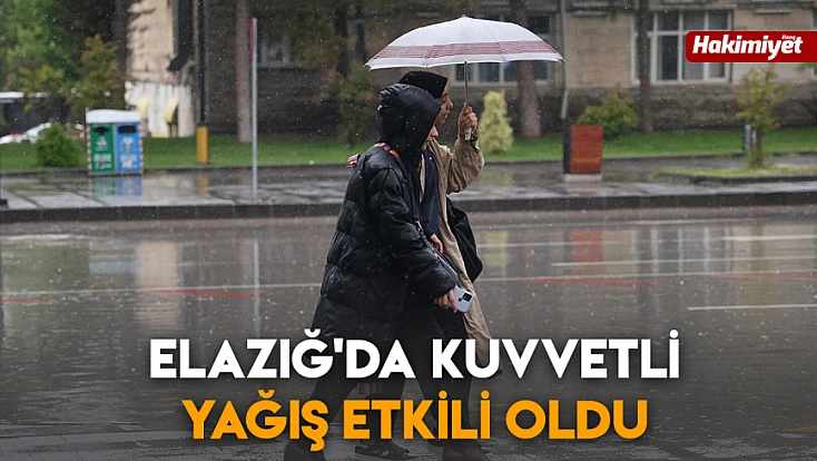 Elazığ'da kuvvetli yağış etkili oldu