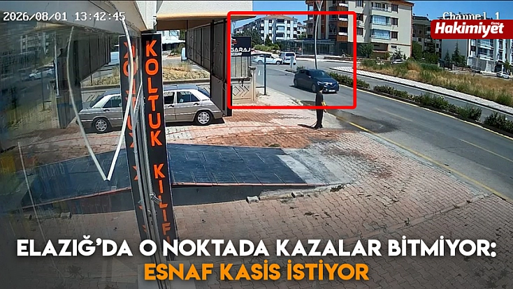 Elazığ’da o noktada kazalar bitmiyor: Esnaf kasis istiyor
