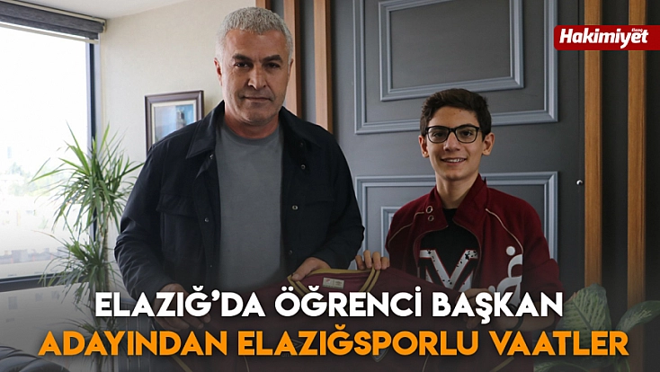 Elazığ’da öğrenci başkan adayından Elazığsporlu vaatler