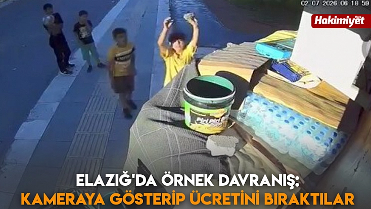 Elazığ'da örnek davranış: Kameraya gösterip ücretini bıraktılar