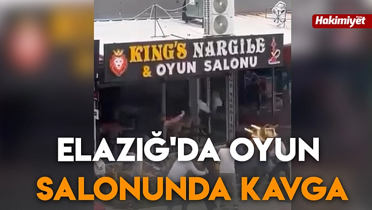 Elazığ'da oyun salonunda kavga