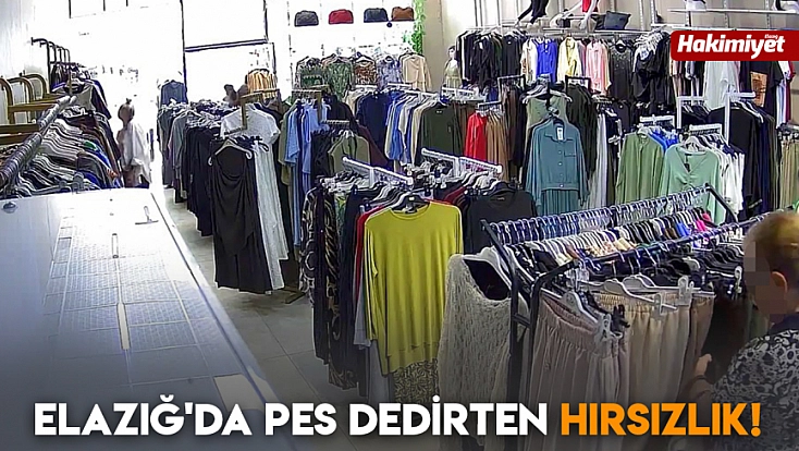 Elazığ'da pes dedirten hırsızlık!