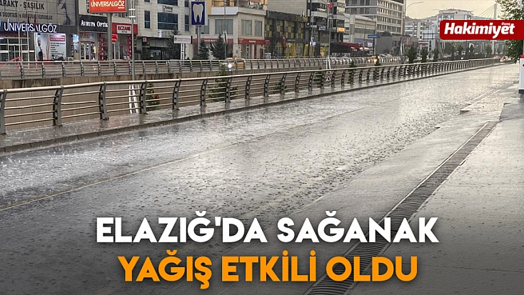 Elazığ'da sağanak yağış etkili oldu