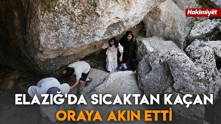 Elazığ'da sıcaktan kaçan oraya akın etti