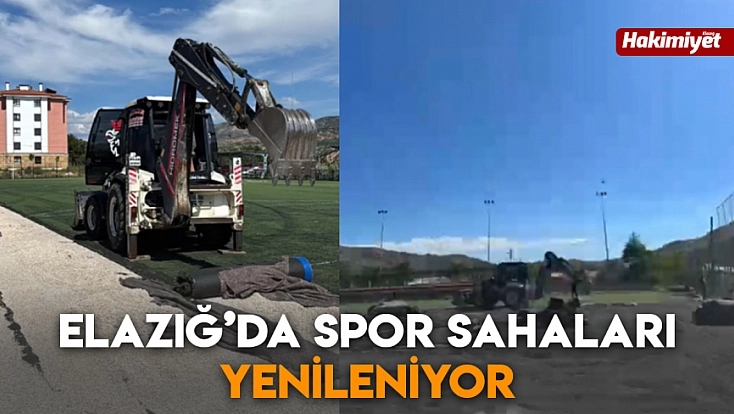 Elazığ’da spor sahaları yenileniyor