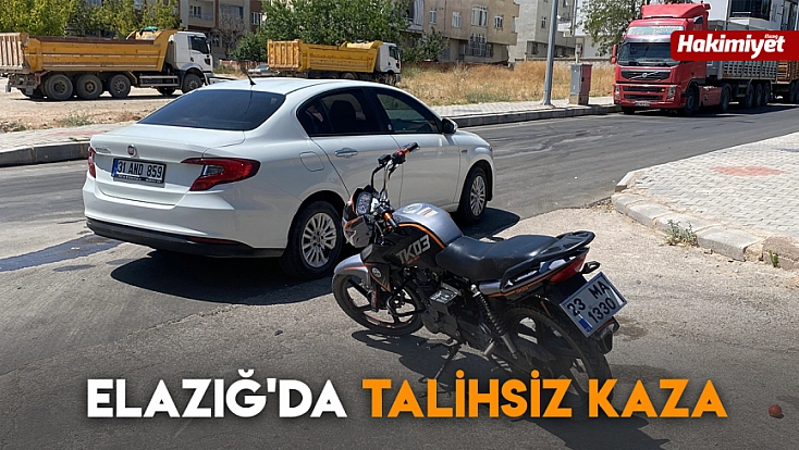 Elazığ'da talihsiz kaza