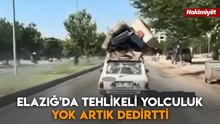 Elazığ'da tehlikeli yolculuk yok artık dedirtti