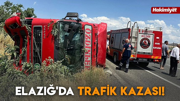 Elazığ'da trafik kazası!