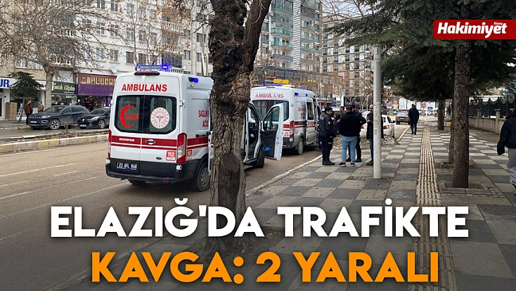 Elazığ'da trafikte kavga: 2 yaralı