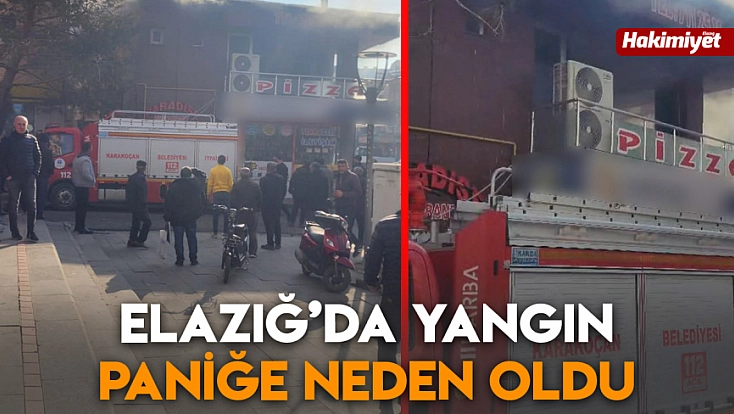 Elazığ'da yangın paniğe neden oldu
