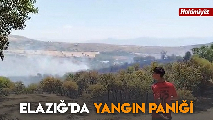 Elazığ'da yangın paniği