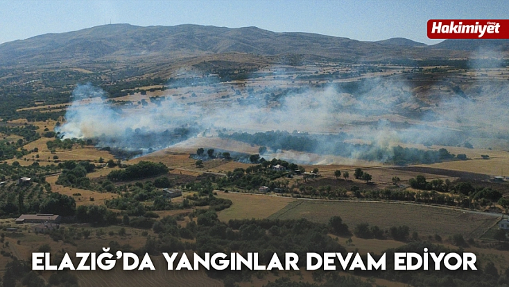 Elazığ’da yangınlar devam ediyor