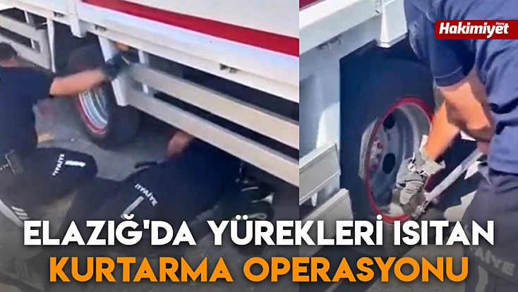 Elazığ'da yürekleri ısıtan kurtarma operasyonu