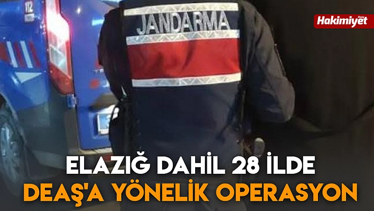 Elazığ dahil 28 ilde DEAŞ'a yönelik operasyon