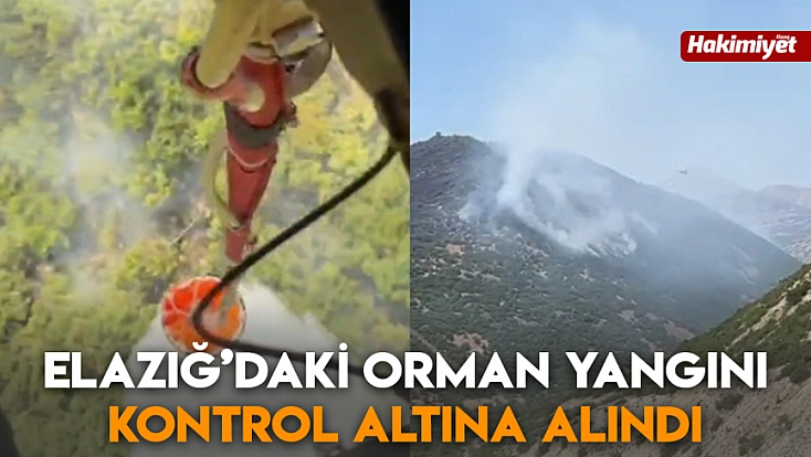 Elazığ’daki orman yangını kontrol altına alındı