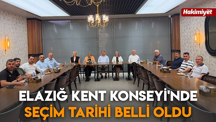 Elazığ Kent Konseyi'nde seçim tarihi belli oldu