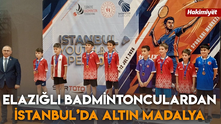 Elazığlı Badmintonculardan İstanbul’da altın madalya