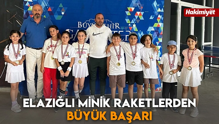 Elazığlı minik raketlerden büyük başarı