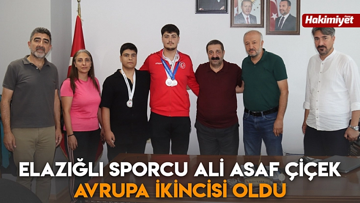 Elazığlı Sporcu Ali Asaf Çiçek Avrupa ikincisi oldu