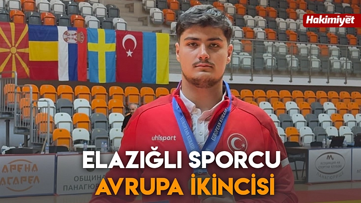 Elazığlı sporcu Avrupa ikincisi
