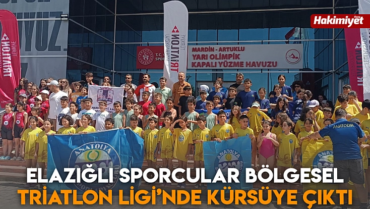 Elazığlı Sporcular Bölgesel Triatlon Ligi’nde kürsüye çıktı