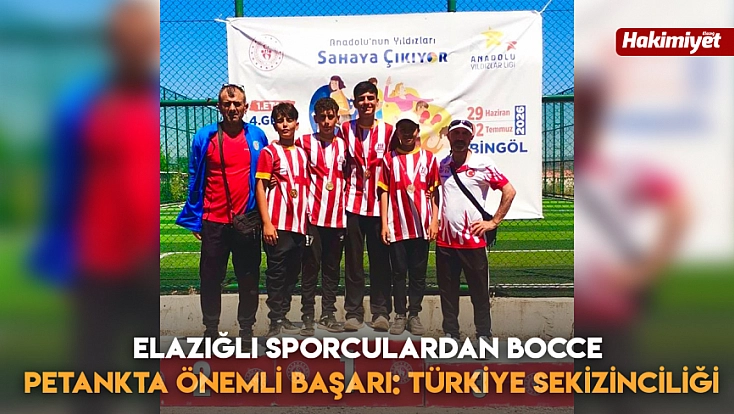 Elazığlı Sporculardan Bocce Petankta Önemli Başarı: Türkiye Sekizinciliği