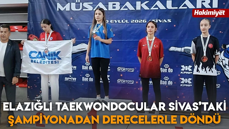 Elazığlı Taekwondocular Sivas’taki şampiyonadan derecelerle döndü