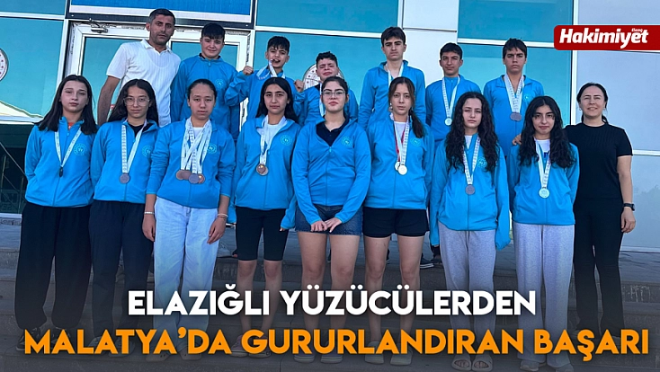Elazığlı yüzücülerden Malatya’da gururlandıran başarı