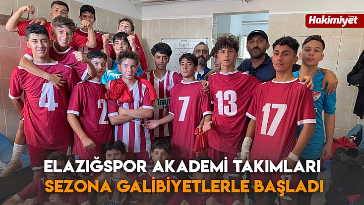 Elazığspor Akademi Takımları Sezona Galibiyetlerle Başladı