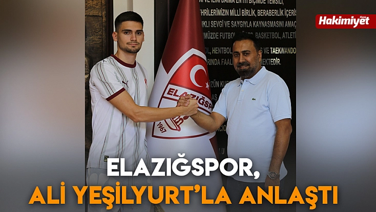 Elazığspor, Ali Yeşilyurt’la anlaştı