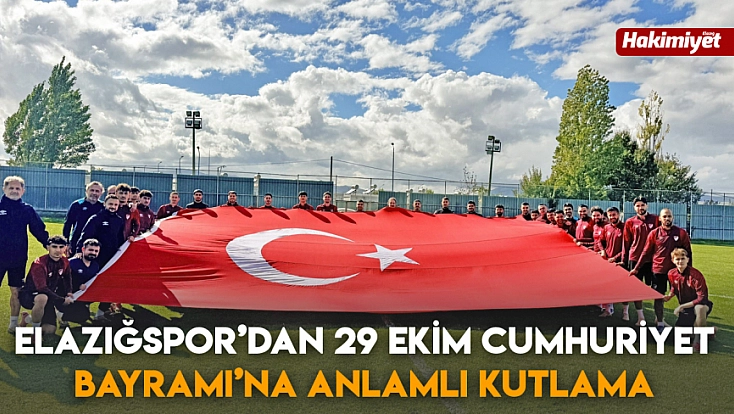 Elazığspor’dan 29 Ekim Cumhuriyet Bayramı’na anlamlı kutlama