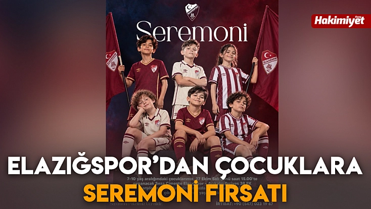 Elazığspor’dan çocuklara seremoni fırsatı