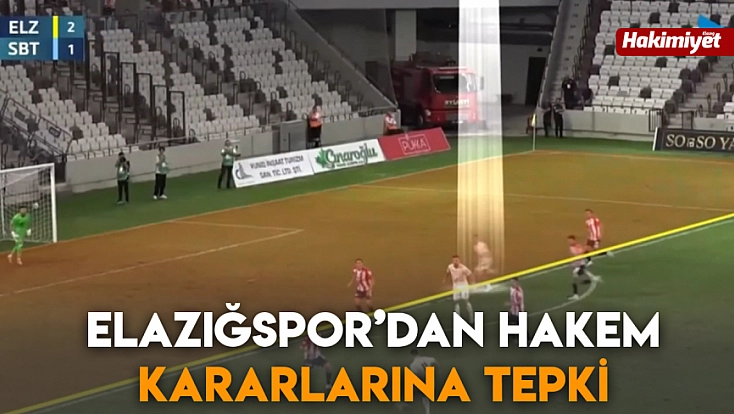 Elazığspor’dan hakem kararlarına tepki