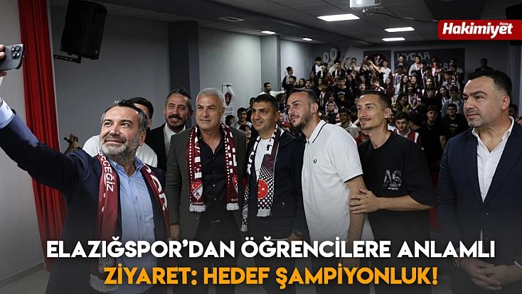 Elazığspor’dan öğrencilere anlamlı ziyaret: Hedef şampiyonluk!