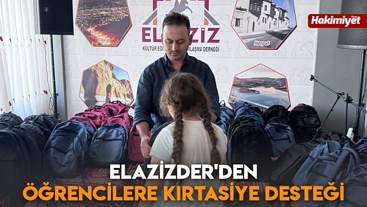 Elazizder'den öğrencilere kırtasiye desteği