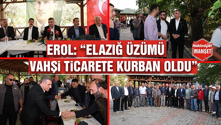Erol: “Elazığ üzümü vahşi ticarete kurban oldu