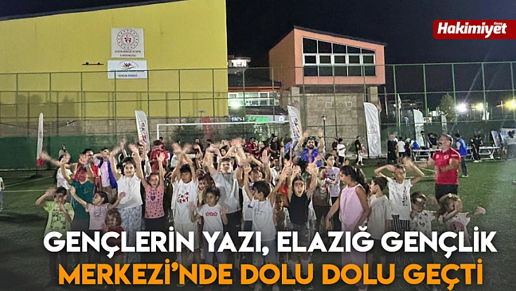 Gençlerin yazı, Elazığ Gençlik Merkezi’nde dolu dolu geçti