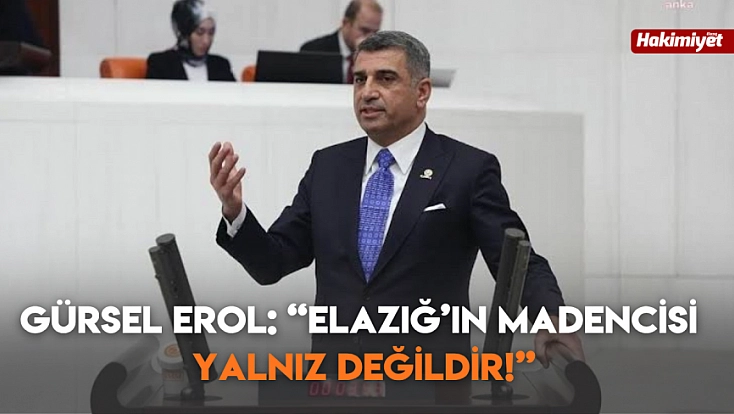 Gürsel Erol: ‘Elazığ’ın madencisi yalnız değildir!’